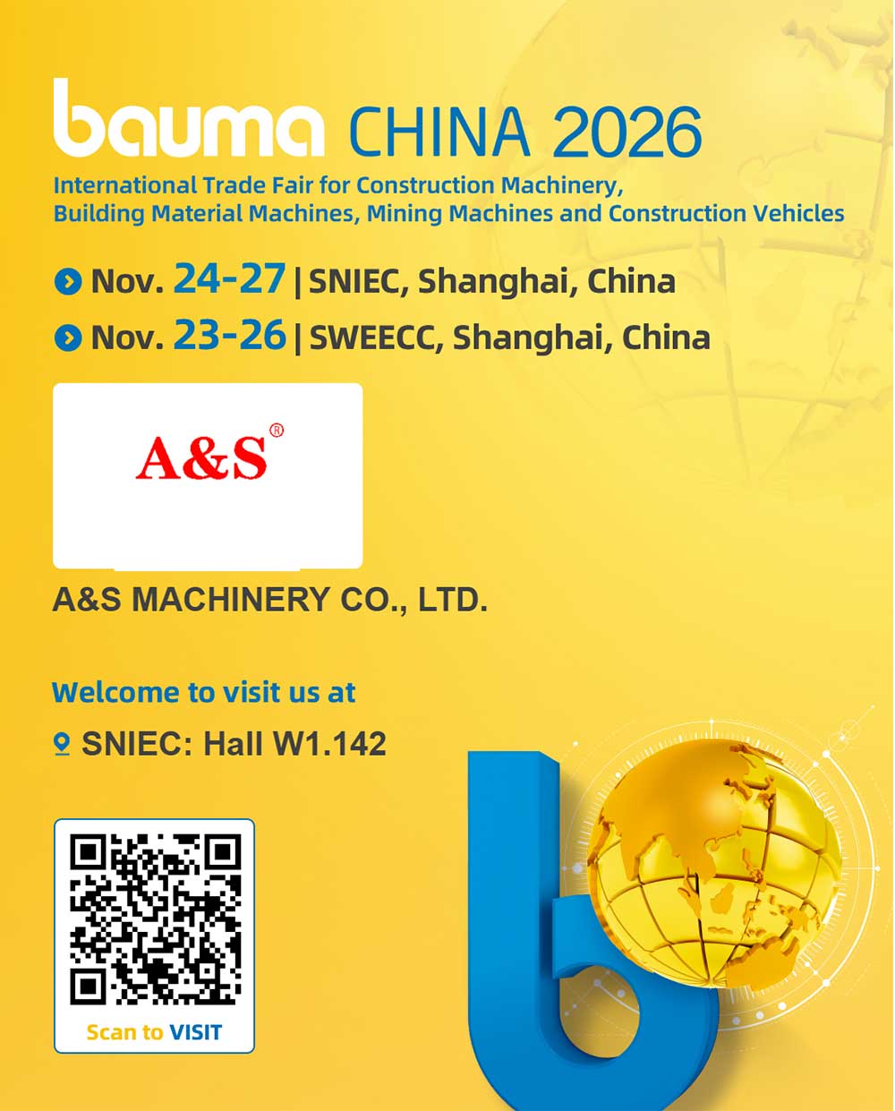 A&S Machinery bauma china 2026